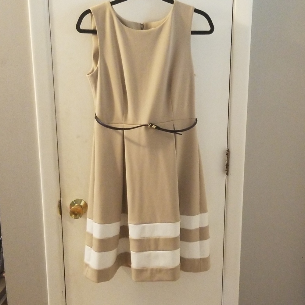 Fit & Flair Preppy Stripped Dress